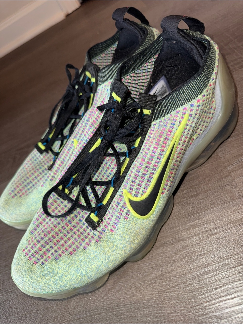 Nike Air VaporMax 2021 Flyknit Next Nature - Volt/Photo Blue - Size 11